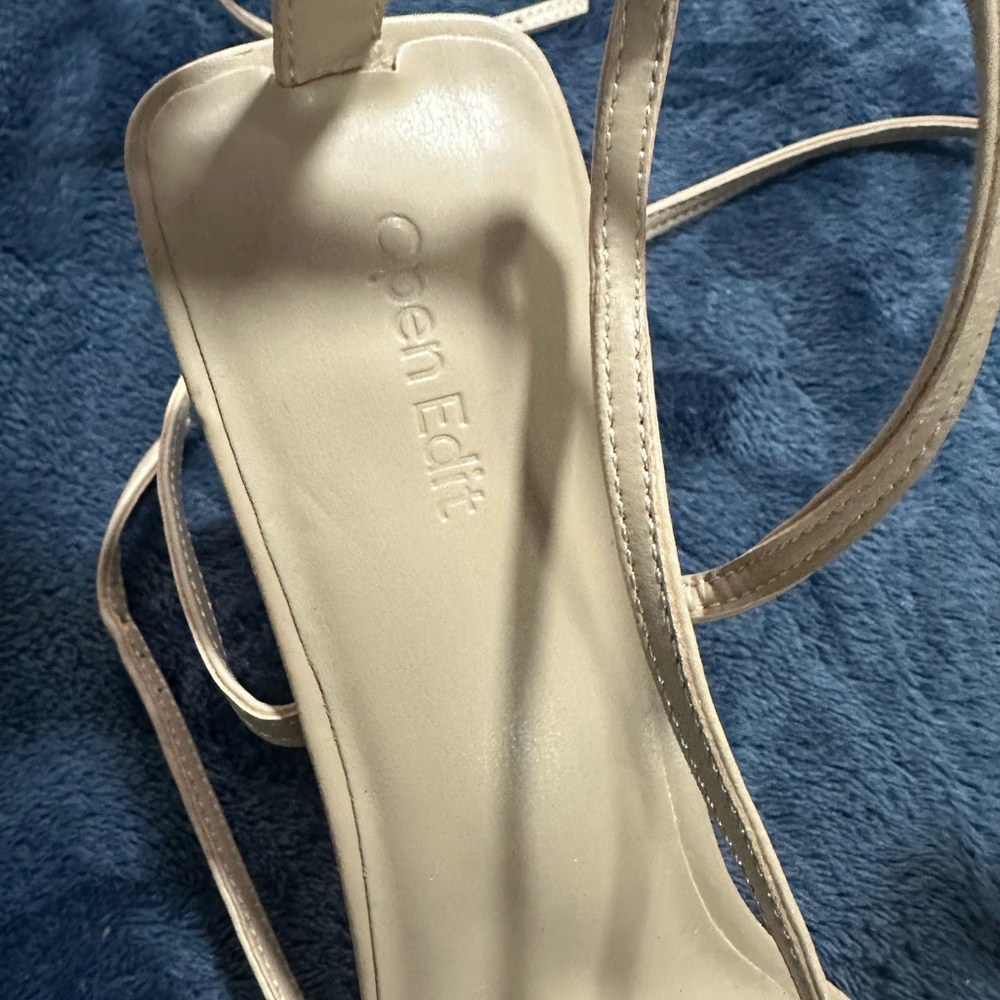Open Edit Elegant Strappy Heels•NWOT - Picture 5 of 9